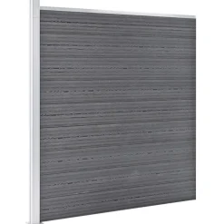 vidaXL Valla de jardín de WPC 699x186 cm Gris Best