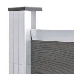 vidaXL Valla de jardín de WPC 175x186 cm Gris Best