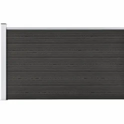 vidaXL Valla de jardín de WPC 175x105 cm Gris Clearance