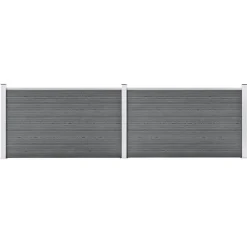 vidaXL Vallas De Jardín-Valla de jardín de WPC 353x106 cm