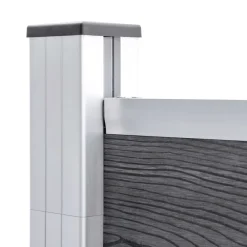 vidaXL Vallas De Jardín-Valla de jardín de WPC 353x106 cm