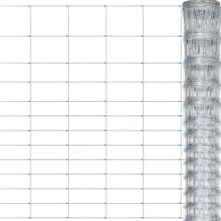 vidaXL Valla de jardín de acero galvanizado plateado 50x1,5 m