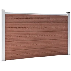 vidaXL Valla de jardín de WPC marrón 699x106 cm Marr&oacute;n Online