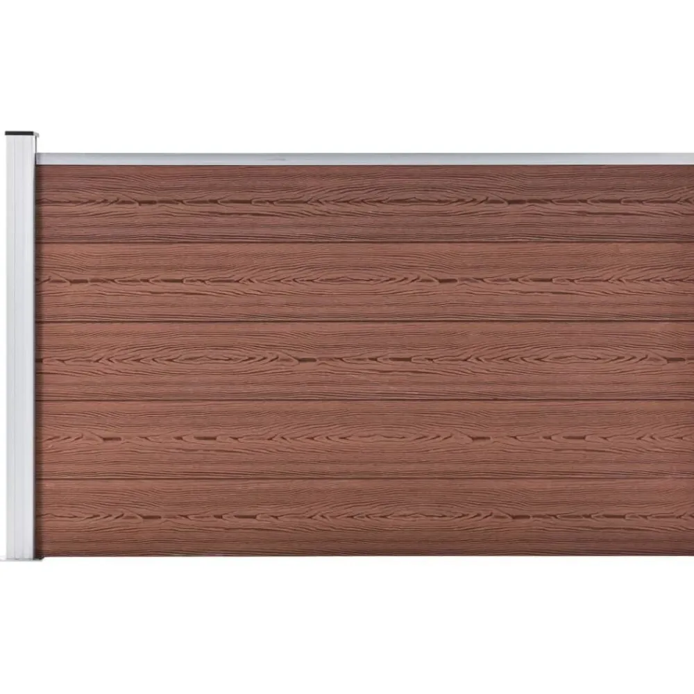 vidaXL Valla de jardín de WPC marrón 175x105 cm Marrón Online