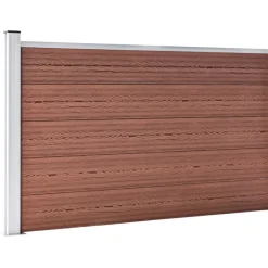 vidaXL Valla de jardín de WPC marrón 175x105 cm Marr&oacute;n Online