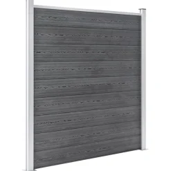vidaXL Vallas De Jardín-Valla de jardín de WPC 1737x186 cm