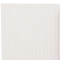 vidaXL Valla de jardín de doble cara 90x300 cm blanca Blanco Discount