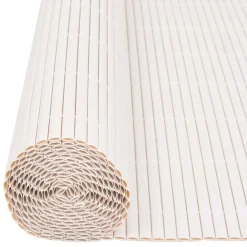 vidaXL Valla de jardín de doble cara 90x300 cm blanca Blanco Discount