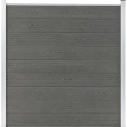 vidaXL Valla de jardín de WPC 180x186 cm Gris Hot