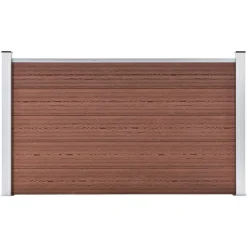 vidaXL Valla de jardín de WPC marrón 180x105 cm Marr&oacute;n Discount