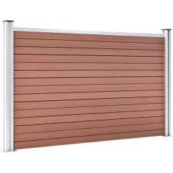 vidaXL Valla de jardín de WPC marrón 180x105 cm Marrón Discount