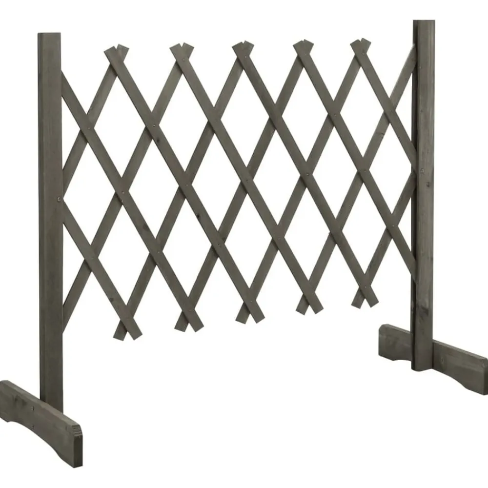 vidaXL Vallas De Jardín-Valla de jardín enrejado madera maciza de abeto 120x60 cm