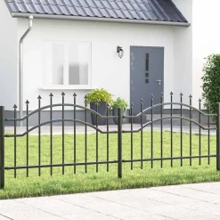vidaXL Valla de Jardín Woerden 240 x 115 cm Gris Clearance