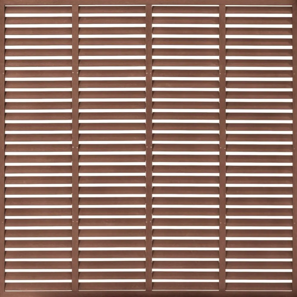 vidaXL Vallas De Jardín-Valla de lamas WPC marrón 180x180 cm
