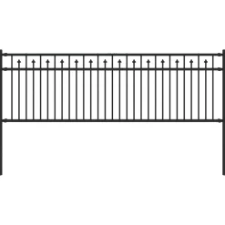 vidaXL Vallas De Jardín-Valla de Púas Baarlo Negro 200 x 110 cm