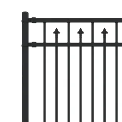 vidaXL Vallas De Jardín-Valla de Púas Baarlo Negro 200 x 110 cm