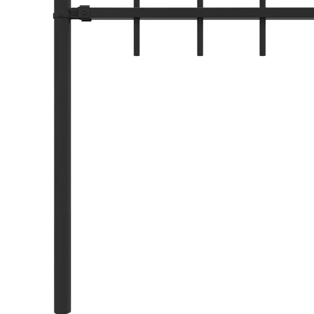 vidaXL Valla de Piquete Asten Negro 200 x 130 cm Sale