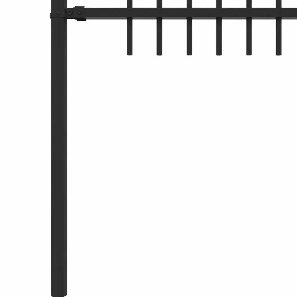 vidaXL Valla en Arco de Púas Dronten Negro 200 x 130 cm New
