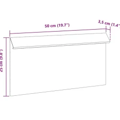 vidaXL Valla para caracoles Oxidado 50 x 3,5 x 25 cm Clearance