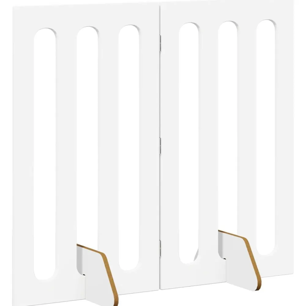 vidaXL Valla plegable para mascotas 2 pcs 100,5 x 38 x 90 cm White Online