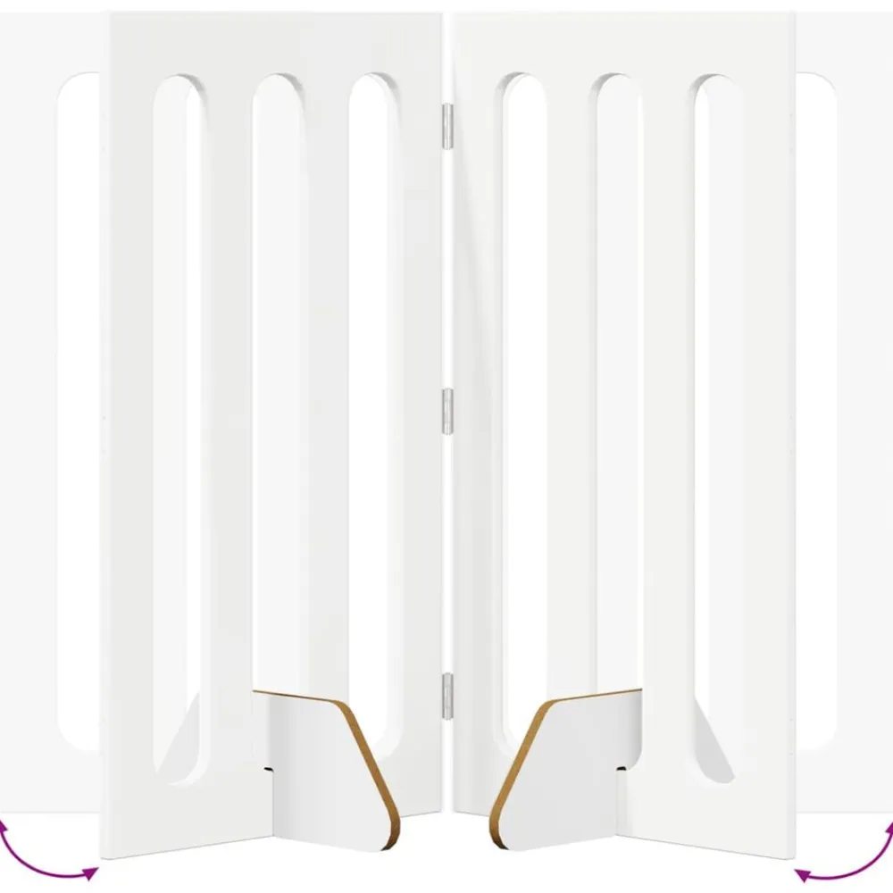 vidaXL Valla plegable para mascotas 2 pcs 100,5 x 38 x 90 cm White Online