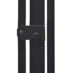 vidaXL Valla reja de chimenea para mascotas acero negro Sale