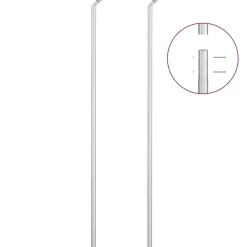 vidaXL Vallas De Jardín-Valla tela metálica y postes acero galvanizado plata 15x1,5 m