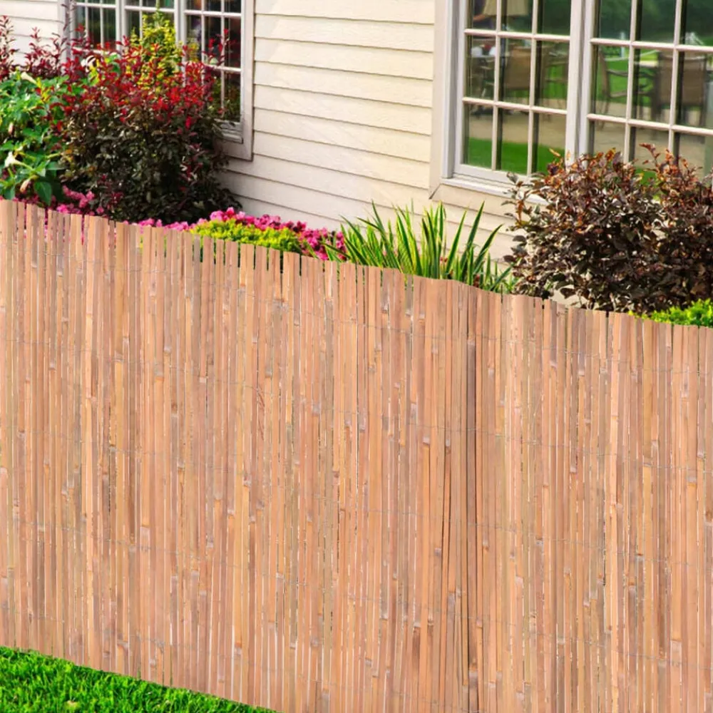 vidaXL Vallas de bambú 2 unidades 100x400 cm Clearance