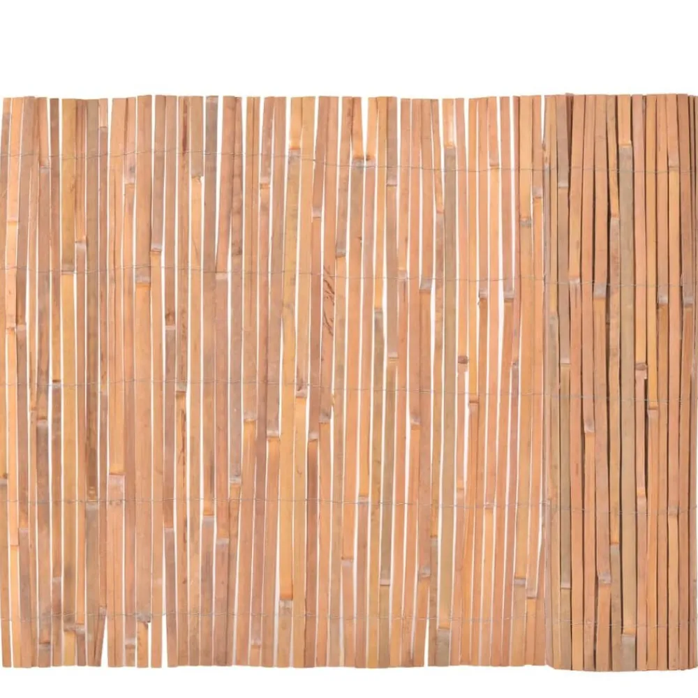vidaXL Vallas de bambú 2 unidades 100x400 cm Clearance