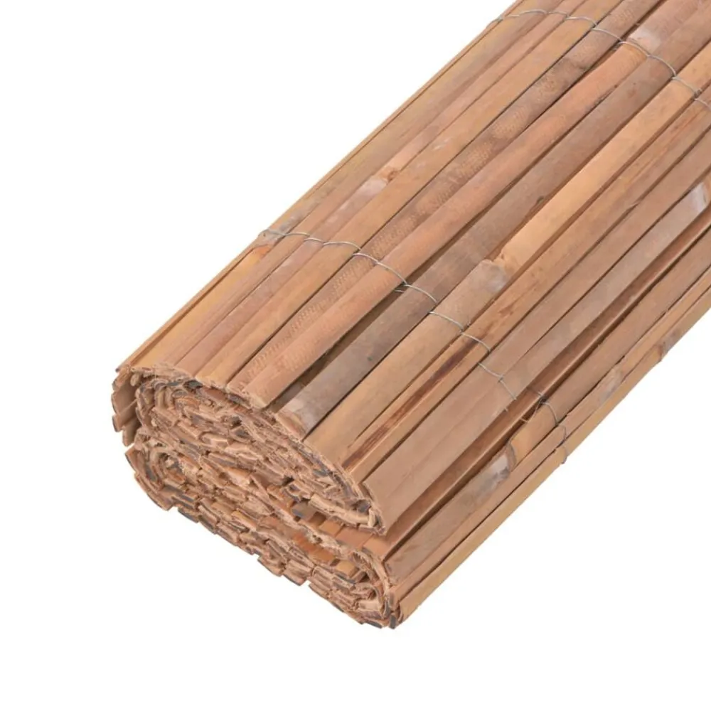 vidaXL Vallas de bambú 2 unidades 100x400 cm Clearance