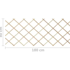 vidaXL Vallas enrejado 5 uds madera maciza de abeto 180x80 cm Marr&oacute;n Best