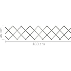 vidaXL Vallas De Jardín-Vallas enrejado 5 uds madera maciza de abeto 180x30 cm