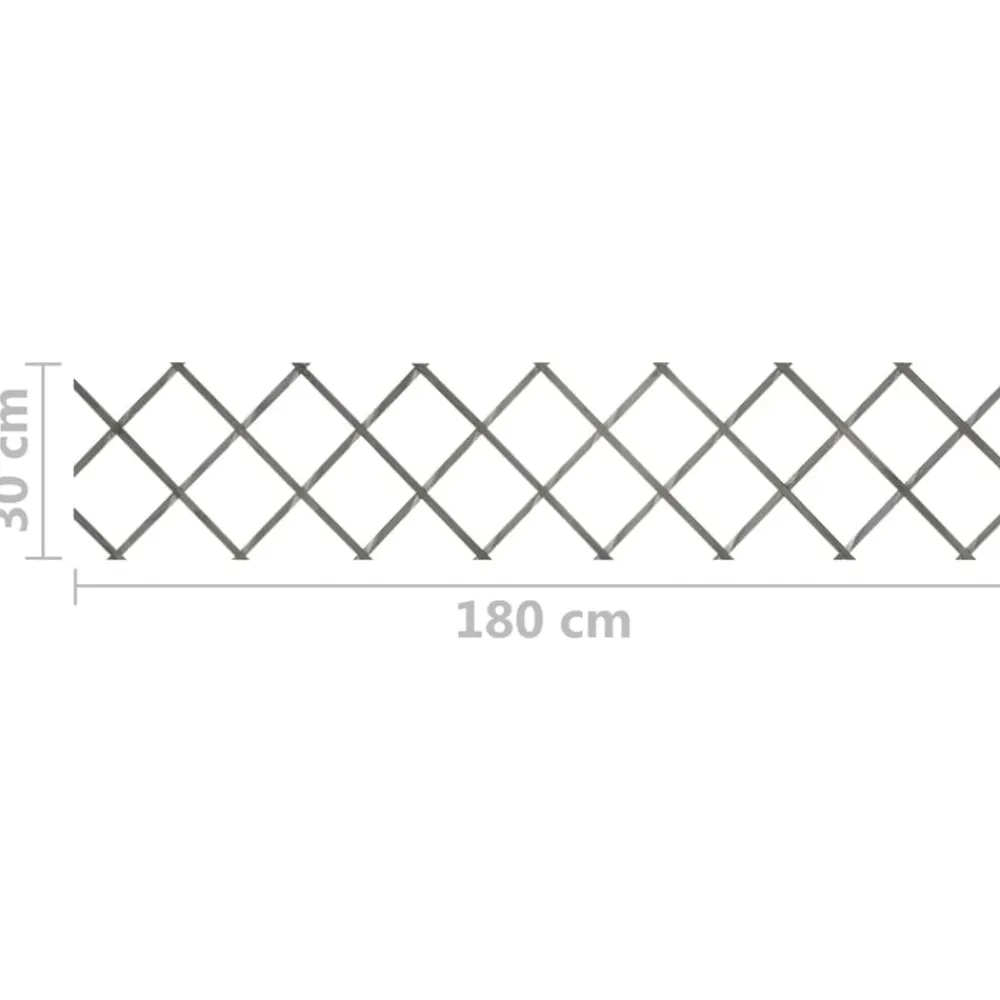 vidaXL Vallas De Jardín-Vallas enrejado 5 uds madera maciza de abeto 180x30 cm