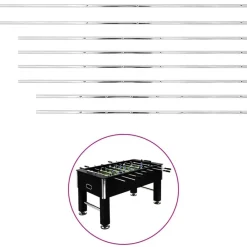 vidaXL Juegos De Interior-Varillas para futbolín 15,9 mm