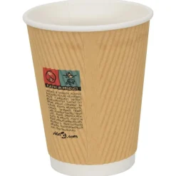 vidaXL Restauración-Vasos de café de papel con tapa 1000 uds 12oz 300ml