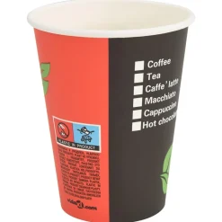 vidaXL Restauración-Vasos de café de papel con tapa 1000 uds 4oz 100ml