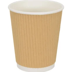 vidaXL Restauración-Vasos de café de papel con tapa 1000 uds 8oz 200ml