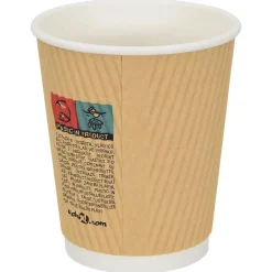 vidaXL Restauración-Vasos de café de papel con tapa 1000 uds 8oz 200ml