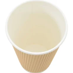 vidaXL Restauración-Vasos de café de papel con tapa 1000 uds 16oz 400ml