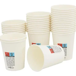 vidaXL Restauración-Vasos de café de papel con tapa 1000 uds 8oz 200ml