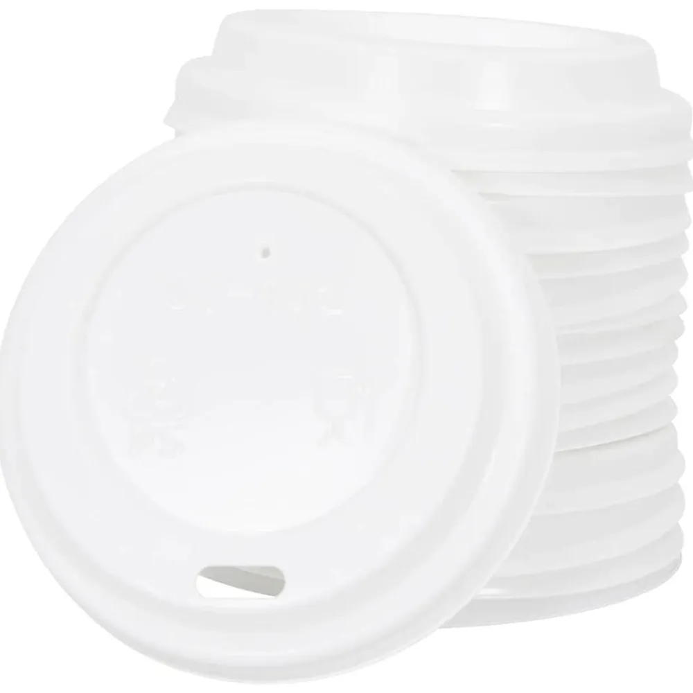 vidaXL Vasos de café de papel con tapa 1000 uds 4oz 100ml New