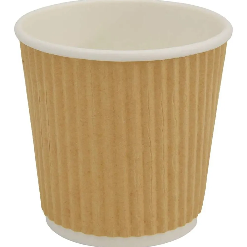 vidaXL Vasos de café de papel con tapa 1000 uds 4oz 100ml New