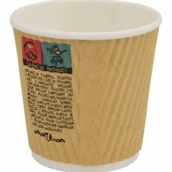 vidaXL Vasos de café de papel con tapa 1000 uds 4oz 100ml New