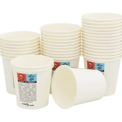 vidaXL Restauración-Vasos de café de papel con tapa 1000 uds 4oz 100ml