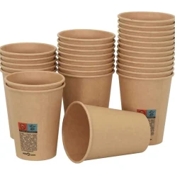 vidaXL Restauración-Vasos de café de papel con tapa 1000 uds 12oz 300ml
