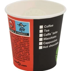 vidaXL Vasos desechables para café 1000 unidades papel 120 ml 4 oz Best