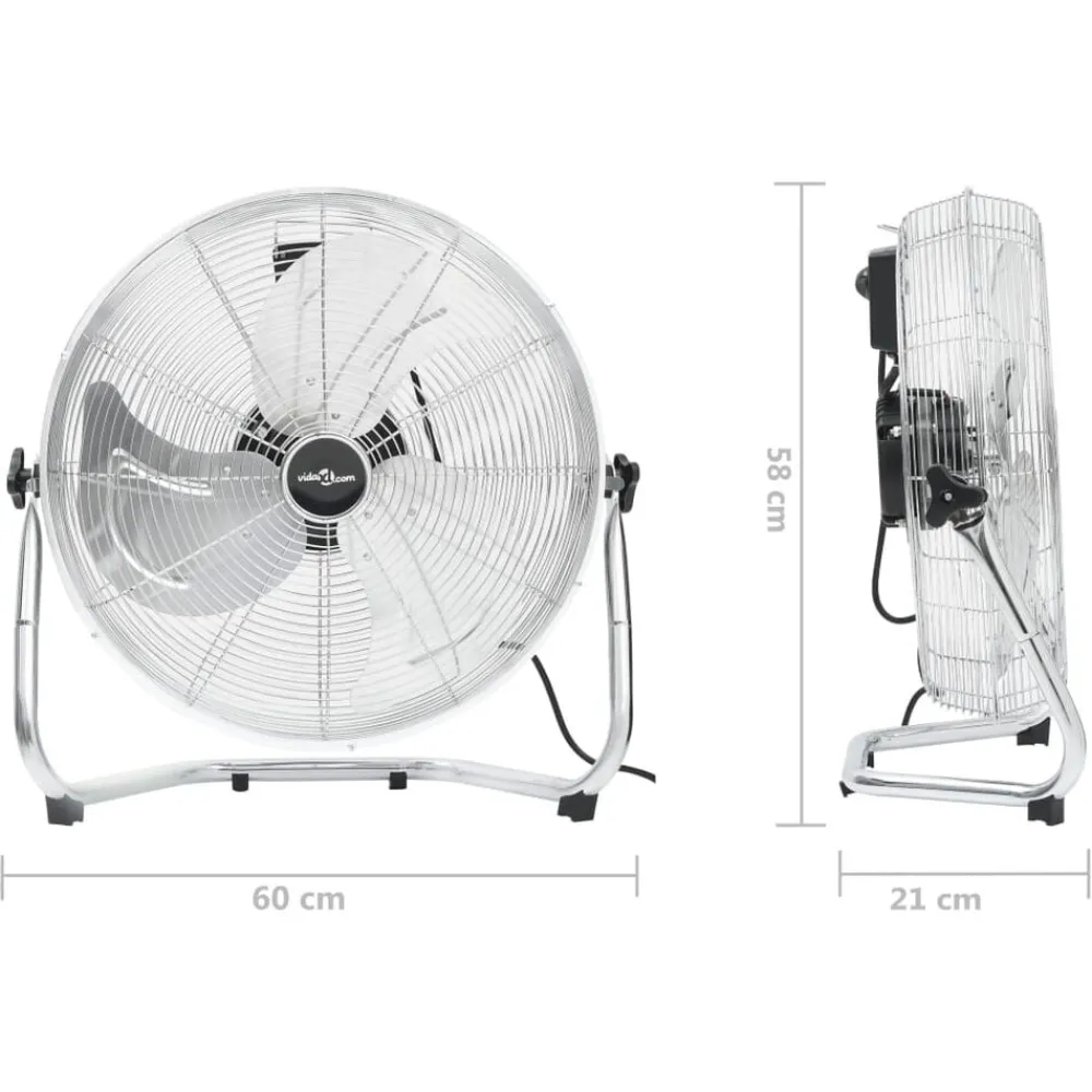 vidaXL Electrodomésticos-Ventilador de suelo 3 velocidades 60 cm 115,2 W