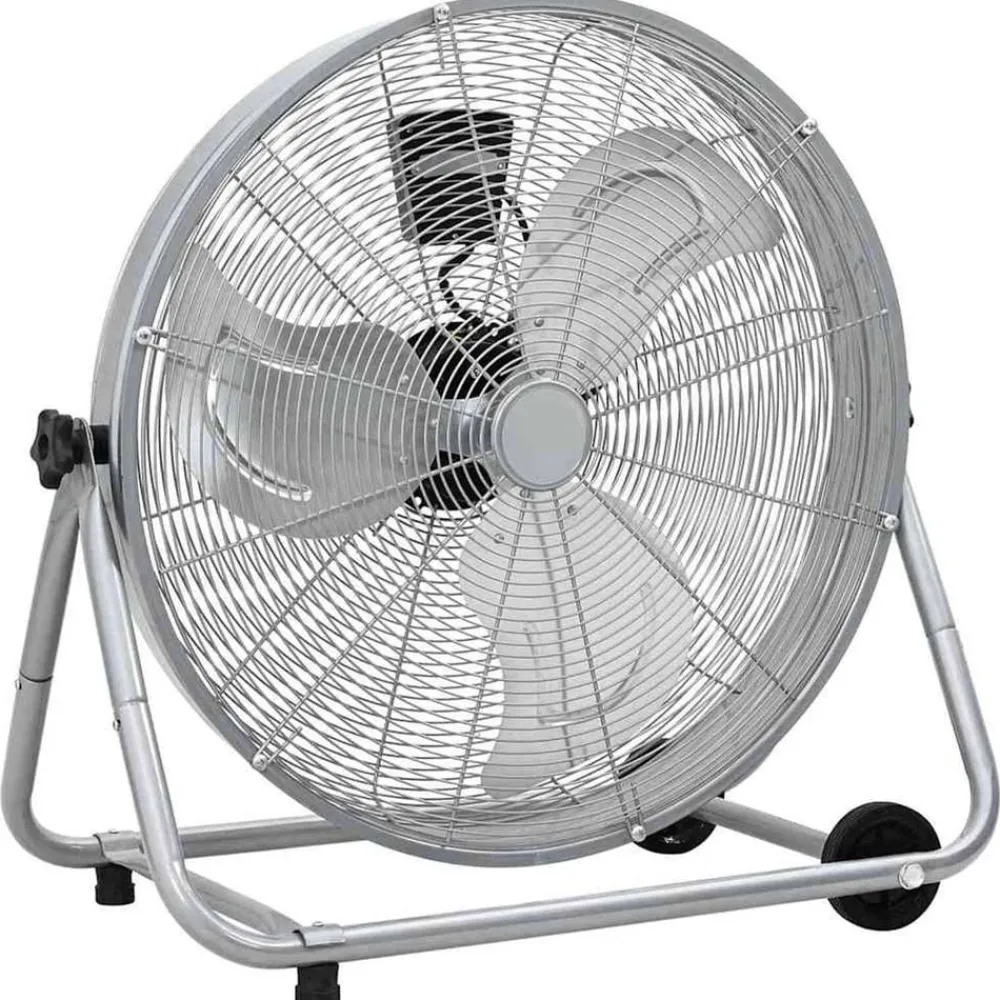 vidaXL Ventilador de tambor Plateado 73 x 42 x 70 cm Aluminio Outlet