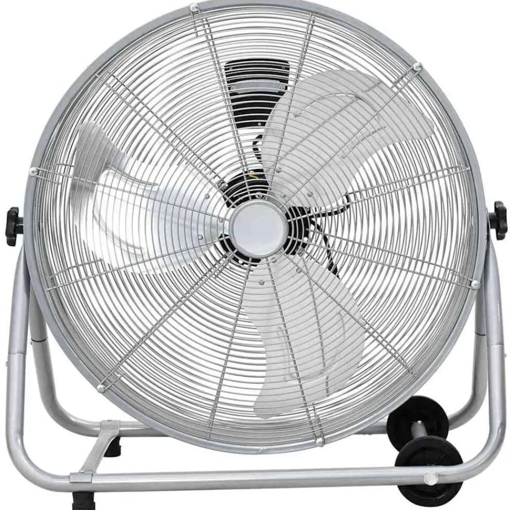 vidaXL Ventilador de tambor Plateado 73 x 42 x 70 cm Aluminio Outlet