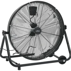 vidaXL Ventilador de tambor industrial negro 60 cm 172,5 W
